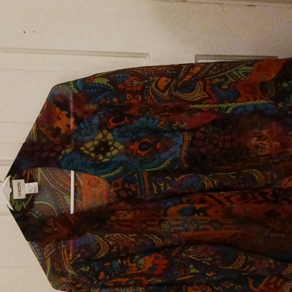 Lightweight silk layering jacket from Chico's